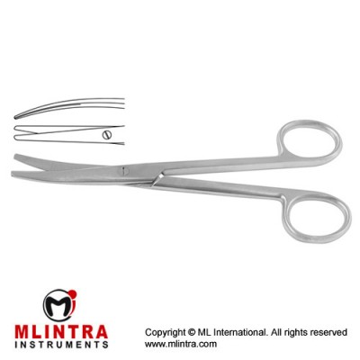 Mayo-Stille Dissecting Scissor Curved Stainless Steel, 17 cm - 6 3/4"